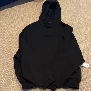 Essentials Jet Black Pullover Hoodie